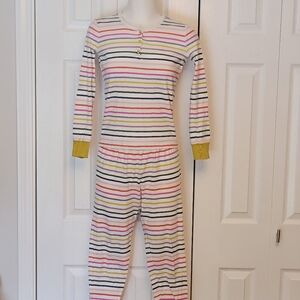 BODEN Teen stripe Pajama set.